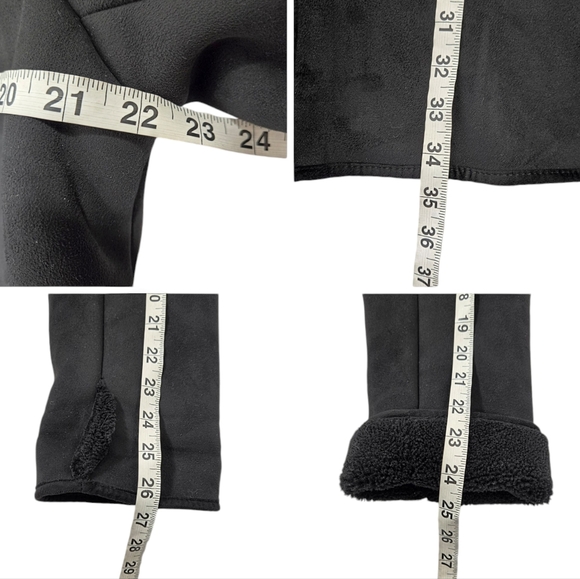 Laruen Ralph Lauren Faux Shearling Toggle Buttoned Black Coat - Picture 16 of 16